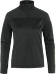 Fj&auml;llr&auml;ven Damen Abisko Lite Fleece Half Zip Sweatshirt, Black, XXS