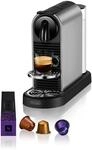NESPRESSO DE&rsquo;LONGHI CitiZ Platinum Titan Original Kapselmaschine | 4 Tassengr&ouml;&szlig;en