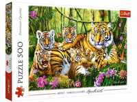 Trefl 37350 Tigerfamilie 500 Teile, Premium Quality, für Erwachsene und Kinder...
