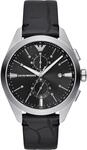 Emporio Armani Watch for Men, Quarzwerk mit 2 Hilfszifferbl&auml;ttern und 43mm