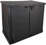 Duramax Cedargrain StoreAway 1200L Gartenhaus aus Kunststoff / flacher Deckel,