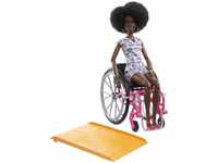 Barbie Fashionistas, Schwarze schwarzen Haaren, Rollstuhl mit farbigem Overall,