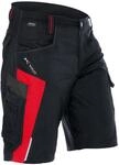 K&Uuml;BLER Workwear | K&Uuml;BLER BODYFORCE Arbeitsshorts | schwarz/mittelrot | Gr&ouml;&szlig;e 40