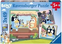 Ravensburger Puzzle Blueys Abenteuer - 3x49 Teile Puzzle ab 5 Jahre | 3x49 Teile