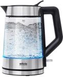 SILVA SCHNEIDER Glas Wasserkocher KL-G 2007, 1,7 Liter, 2200 Watt, mit Easy-Fill