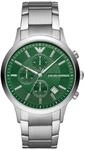 Emporio Armani Herrenuhr Chronograph mindestens 50 % recycelter Edelstahl, AR11507