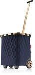 reisenthel carrycruiser Rhombus Midnight Gold &ndash; Tragbarer Einkaufstrolley mit
