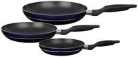 GSW 390330 Temptura Pfannen-Set 3-teilig, Aluminium, blau/schwarz, 50,1 x 29,3 x 5,2