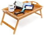 Relaxdays Betttablett Bambus H x B x T: ca. 25 x 52 x 33 cm Betttisch als