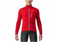 Castelli 4521504 GO JACKET Jacket Men's RED/SILVER GRAY S