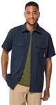 Jack Wolfskin Herren Thompson Men Shirt Shortsleeve, Night Blue Checks, S EU