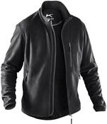 K&Uuml;BLER WEATHER Fleecejacke schwarz, Gr&ouml;&szlig;e XXL, Unisex-Fleecejacke aus Mischgewebe,