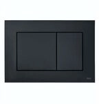 TECE Knopf Hochglanzverchromt, 220 x 150 x 5 mm, Schwarz Matt