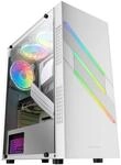 Mars Gaming MC-U3 Wei&szlig;, PC ATX XL Geh&auml;use, Front Triple ARGB, 12cm L&uuml;fter,