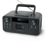 MUSE Tragbares DAB+ Radio mit Bluetooth CD-Player, Kassettenspieler, UKW,