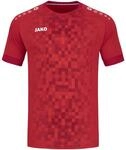 JAKO Kinder Trikot Pixel (Kurzarm), Sportrot, 164