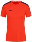 JAKO Damen Trikot Power (Kurzarm), Flame/Marine, 34