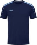 JAKO Damen Trikot Power (Kurzarm), Marine/SkyBlue, 42