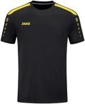 JAKO Damen Trikot Power (Kurzarm), Schwarz/Citro, 38