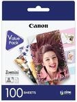 Canon Zink&trade; Fotopapier &ndash; Selbstklebendes 5 x 7,6 cm (2x3") Fotopapier (100...