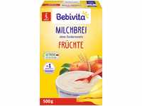 Bebivita Milchbreie ohne Zuckerzusatz Milchbrei Frucht (4x500g)