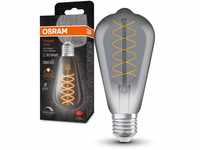 OSRAM Vintage 1906 LED-Lampe mit Smoke-Tönung, 7,8W, 360lm, Edison-Form mit...