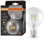 OSRAM Vintage 1906 Classic Globe95 FIL LED-Lampe, E27, klar, 4,8W, 470lm, 2700K,