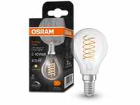 OSRAM Vintage 1906 Classic P FIL LED-Lampe, Miniball, E14, klar, 4,8W, 470lm,...