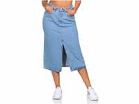ONLY Damen Midi Jeans Rock ONLBianca 15319268 Light Blue Denim XL