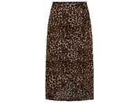 PIECES Damen Pctala Wrap Skirt Noos Bc, Indian Tan/AOP:Leo, S