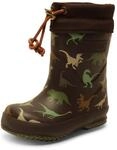 Bisgaard Unisex Kinder Thermo Gummistiefel, Brown Dino, 36 EU