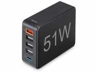 Hama USB-Ladegerät mehrfach -Ladestation 5 Port 51W (5 in 1 Ladegerät mehrere