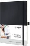 Sigel Conceptum Premium Notizbuch A4 dotted schwarz Softcover