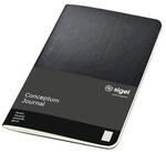 SIGEL CO864 Notizheft A6 kariert schwarz, 64 Seiten, aus nachhaltigem Papier,