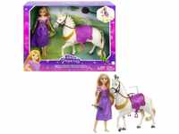 DISNEY PRINZESSIN Rapunzel & Maximus - Puppe und Pferd mit abnehmbarem Sattel...