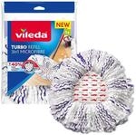 Vileda Turbo 3in1 EasyWring&Clean Wischmopp Ersatzk&ouml;pfe, Mikrofaser Moppk&ouml;pfe mit
