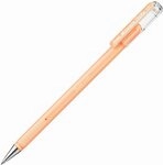 Pentel Milky K108-PF Gel-Tintenroller, pastell-orange, Strahlend auf Hellen und