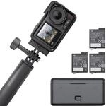 DJI Osmo Action 4 Adventure-Combo, 4K/120fps Action Cam, Unterwasserkamera mit