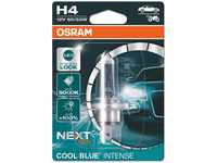 OSRAM COOL BLUE INTENSE H4, 100% mehr Helligkeit, bis zu 5.000K,