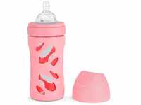 Twistshake Babyflasche aus Glas 260 ml, Anti-Kolik Sauger, BPA Frei, Ab 2...