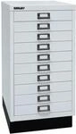 BISLEY MultiDrawer, 29er Serie mit Sockel, DIN A3, 10 Schubladen, Metall, 645