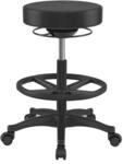 SONGMICS Arbeitshocker, hoher Sitz, ergonomischer Dynastischer Hocker, Stehstuhl,