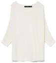 VERO MODA Damen Vmnora 3/4 Boatneck Blouse Noos Pullover, Snow White, XXL EU