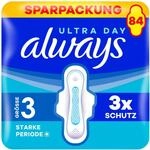 Always Ultra Damenbinden Long Plus (Gr&ouml;&szlig;e 3) mit Fl&uuml;geln 84 St&uuml;ck, Super