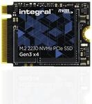Integral 1TB NVMe M.2 2280 PCIe Gen4x4 Solid State Drive, bis zu 5000 MB/s Lesen und