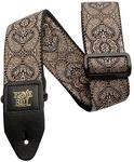 Ernie Ball Jacquard-Gitarrengurt - Gold & Black Paisley