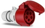 REV CEE-Kupplung, 5-polig (3Ph+N+PE) IP44, 400V 16A, rot