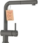 SCHOCK&reg; K&uuml;chenarmatur Epos Silverstone I graue Hochdruck Armatur mit ausziehbarer