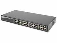 DIGITUS PoE+ Injektor - 16 Port - IEEE802.3at - Gigabit Ethernet - 19-Zoll Rack...