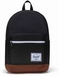 Herschel Unisex Pop Quiz Backpack Black/Tan Standard - 25L